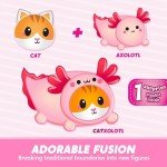 Kawaii Axolotl Cat Plush Toy - 11" Cuddly Softie