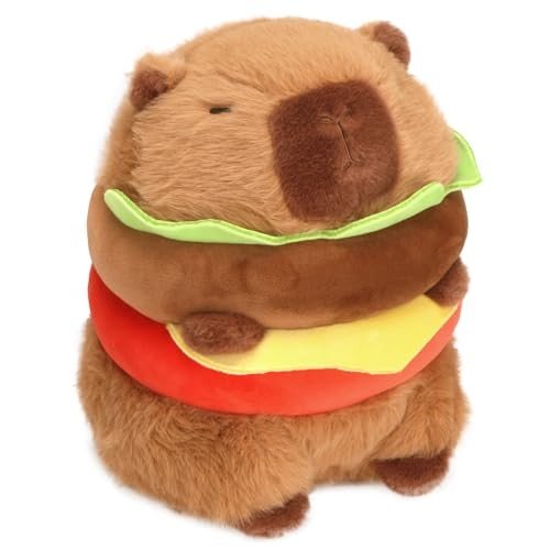 Cute Hamburger Capybara Plush Toy - 9.5 Inch