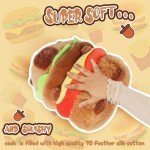 Cute Hamburger Capybara Plush Toy - 9.5 Inch