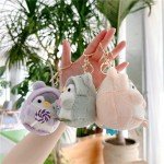 Adorable 4-Pack Kawaii Penguin Plush Keychains