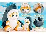 Cute Blue Shark Cat Plush Toy - 8'' Kawaii