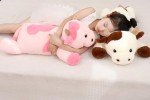 Cute 25.6" Cow Weighted Plush Toy Pillow