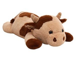 Large Kawaii Cow Weighted Plush Toy Pillow