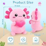 Adorable 14” Axolotl Kawaii Plush Toy