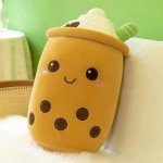 Cute Bubble Tea Kawaii Plush Pillows (2-Pack)