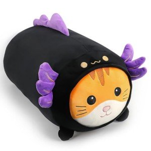 Cute 24" Black Axolotl Cat Plush Toy