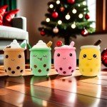 Cute Bubble Tea Kawaii Plush Pillows (2-Pack)