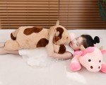 Large Kawaii Cow Weighted Plush Toy Pillow