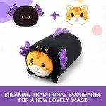 Cute 24" Black Axolotl Cat Plush Toy