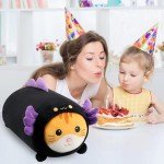 Cute 24" Black Axolotl Cat Plush Toy