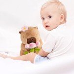 Kawaii Flower Capybara Plush Pillow - 11 Inch