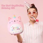 8-Inch Caticorn Plush Toy - Kawaii Stuffed Animal