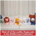 Cozys Cow Kawaii Plush Toy - 10” Cream/Blue