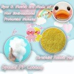 Kawaii Duck Plush Toy with Glasses Case & Bag