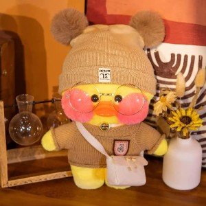 Adorable 12-Inch Yellow Duck Plush Toy