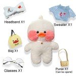 Cute White Duck Plush Toy with Kawaii Accessories
