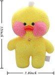 Yellow Duck Kawaii Plush Toy with Cute Costume