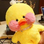 Yellow Duck Kawaii Plush Toy with Cute Hat