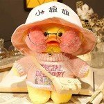Yellow Duck Kawaii Plush Toy with Cute Hat