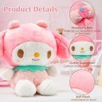 Cute 8-Inch Pink Strawberry Plush Toy