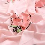 Kawaii Pink Peach Cartoon Bedding Set for Kids