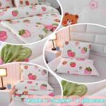 Kawaii Strawberry Bear Plush Comforter Set