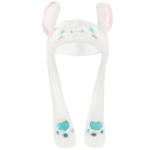 Kawaii Fluffy Bunny Ear Plush Hat for Girls