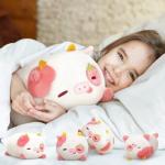 Mewaii Strawberry Cow Plushies Set with Babies