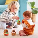 3PC Cute Capybara Plush Keychain Set