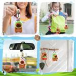 3PC Cute Capybara Plush Keychain Set