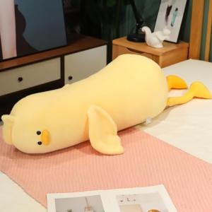 Kawaii Peach Cat Long Duck Plush Toy
