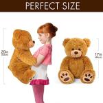 Cuddly 20-Inch Brown Teddy Bear Plush Toy