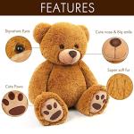 Cuddly 20-Inch Brown Teddy Bear Plush Toy