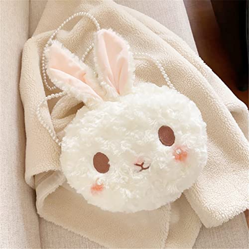 Kawaii Fluffy Bunny Plush Crossbody Bag