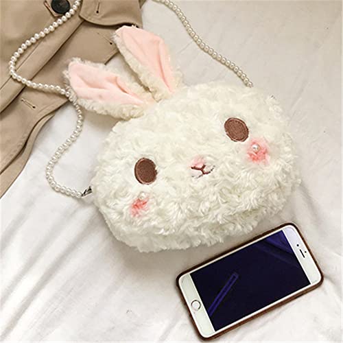 Kawaii Fluffy Bunny Plush Crossbody Bag
