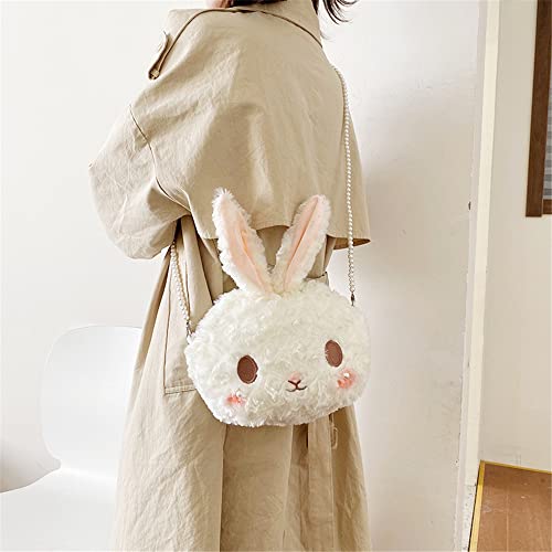 Kawaii Fluffy Bunny Plush Crossbody Bag