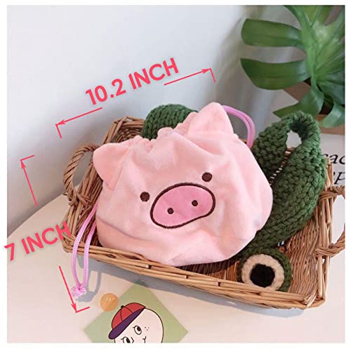Adorable Kawaii Piggy Plush Makeup Bag