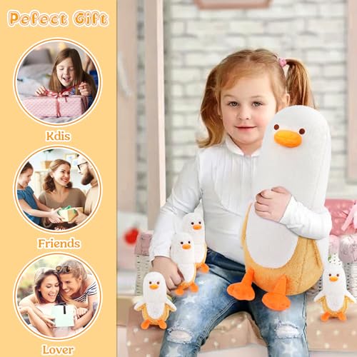 Kawaii Banana Duck Family Plush Toy Set