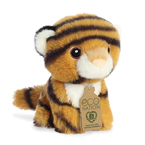 Mini Kawaii Orange Tiger Plush Toy - Eco-Friendly