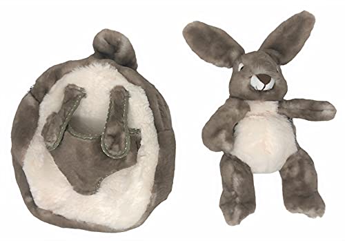 Kawaii Brown Bunny Plush Backpack Toy