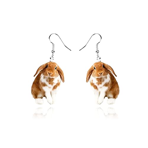 Kawaii Animal Charms Earrings - Cute Acrylic Designs