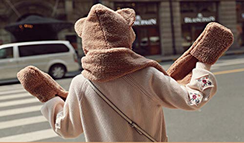 Kawaii Panda Plush Hat, Gloves, and Scarf Set