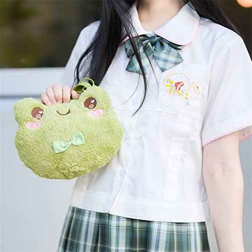 Kawaii Frog Plush Crossbody Bag for Kids