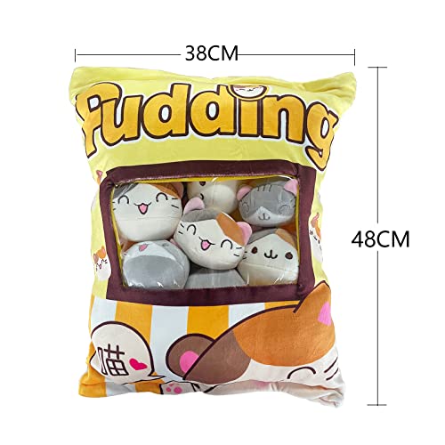 Kawaii Pudding Snack Bag Pillow Plush Toy