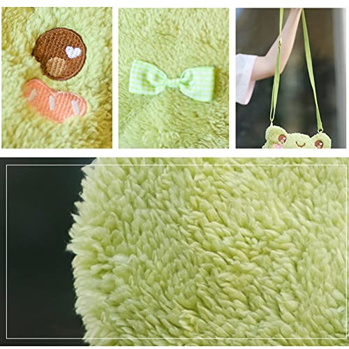 Kawaii Frog Plush Crossbody Bag for Kids