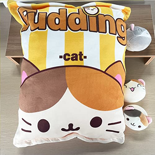 Kawaii Pudding Snack Bag Pillow Plush Toy