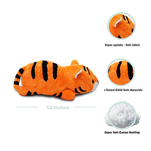 Cute Fuzzy Tiger Plushie - 10 Inches