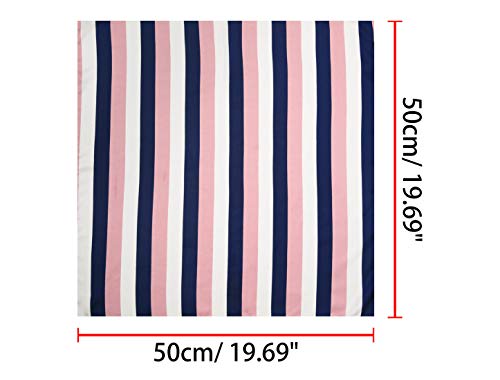 Kawaii Pink & White Stripe Plush Head Scarf