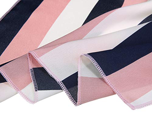 Kawaii Pink & White Stripe Plush Head Scarf