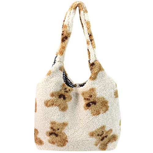 Cute Kawaii Bear Plush Shoulder Bag Tote